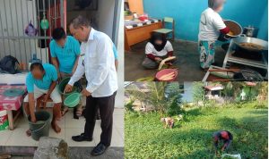Pembinaan Kemandirian WBP, Lapas Ampana Kembangkan Pembuatan Kripik Pisang, Toge dan Budidaya Kangkung
