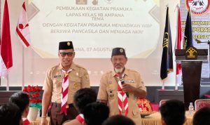 Lapas Ampana Gelar Pembinaan Kepramukaan Bagi Warga Binaan.