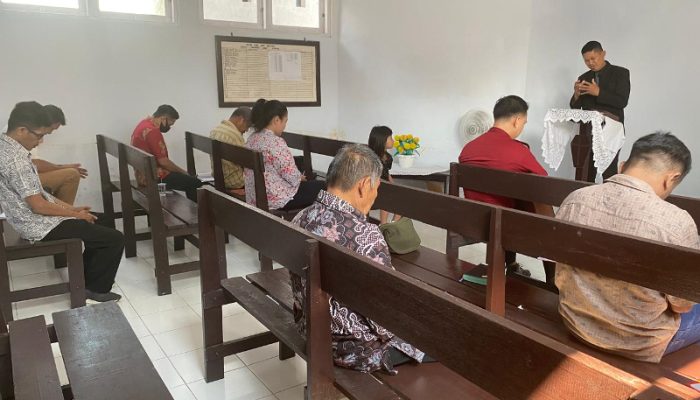 Penuhi Hak Warga Binaan, Lapas Ampana Gelar Ibadah Minggu